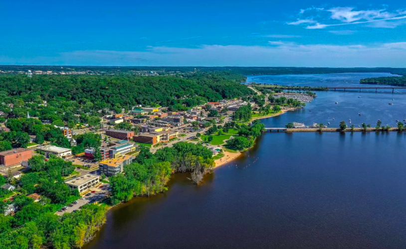 Downtown Hudson, Wisconsin, condo with views of St. Croix River for sale
