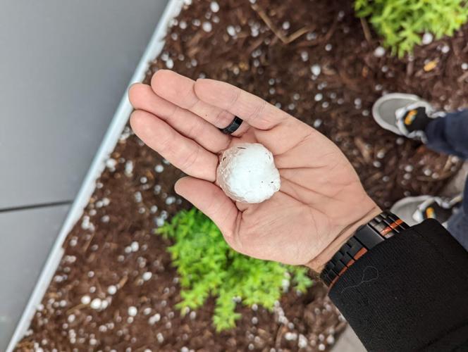 Golfball size hail