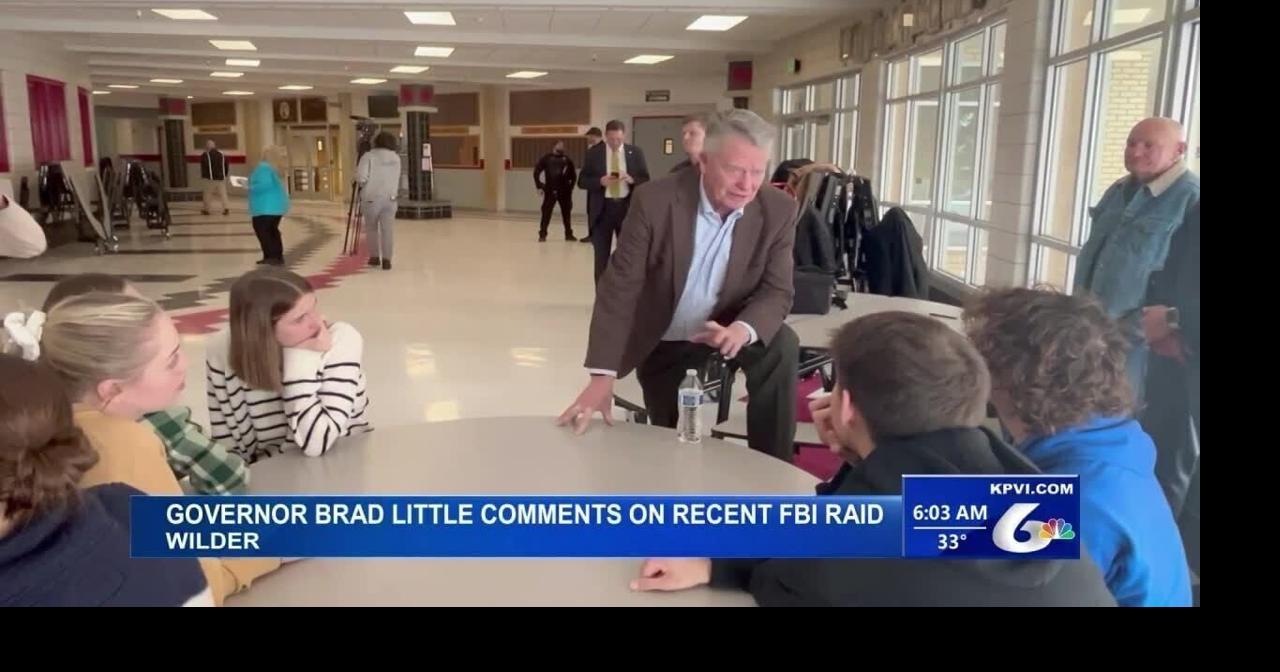 Idaho Governor Brad Little Comments on Recent FBI Raid