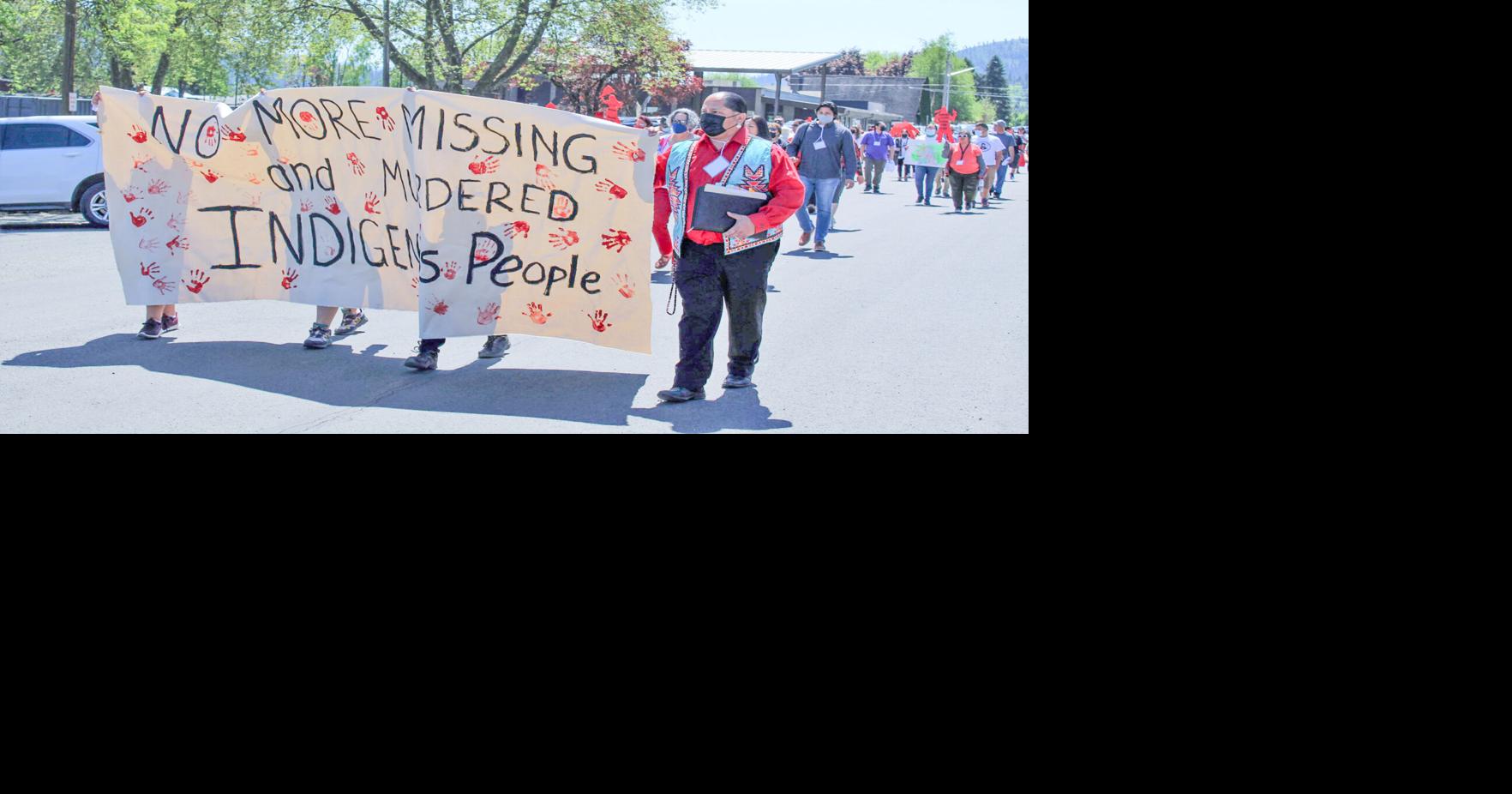 Gathering marks awareness for missing, murdered indigenous women; red ...