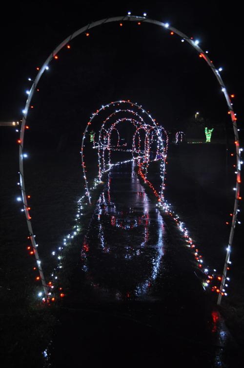 Christmas lights in Kamiah City Park