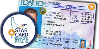 idaho real star card license sample driver travel idahocountyfreepress shown looks gold