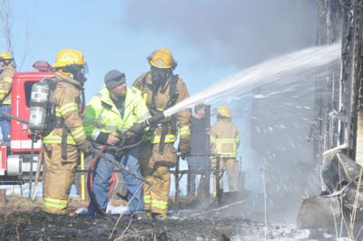 Camper trailer fire