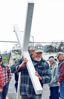 Crosses carried for Good Friday
