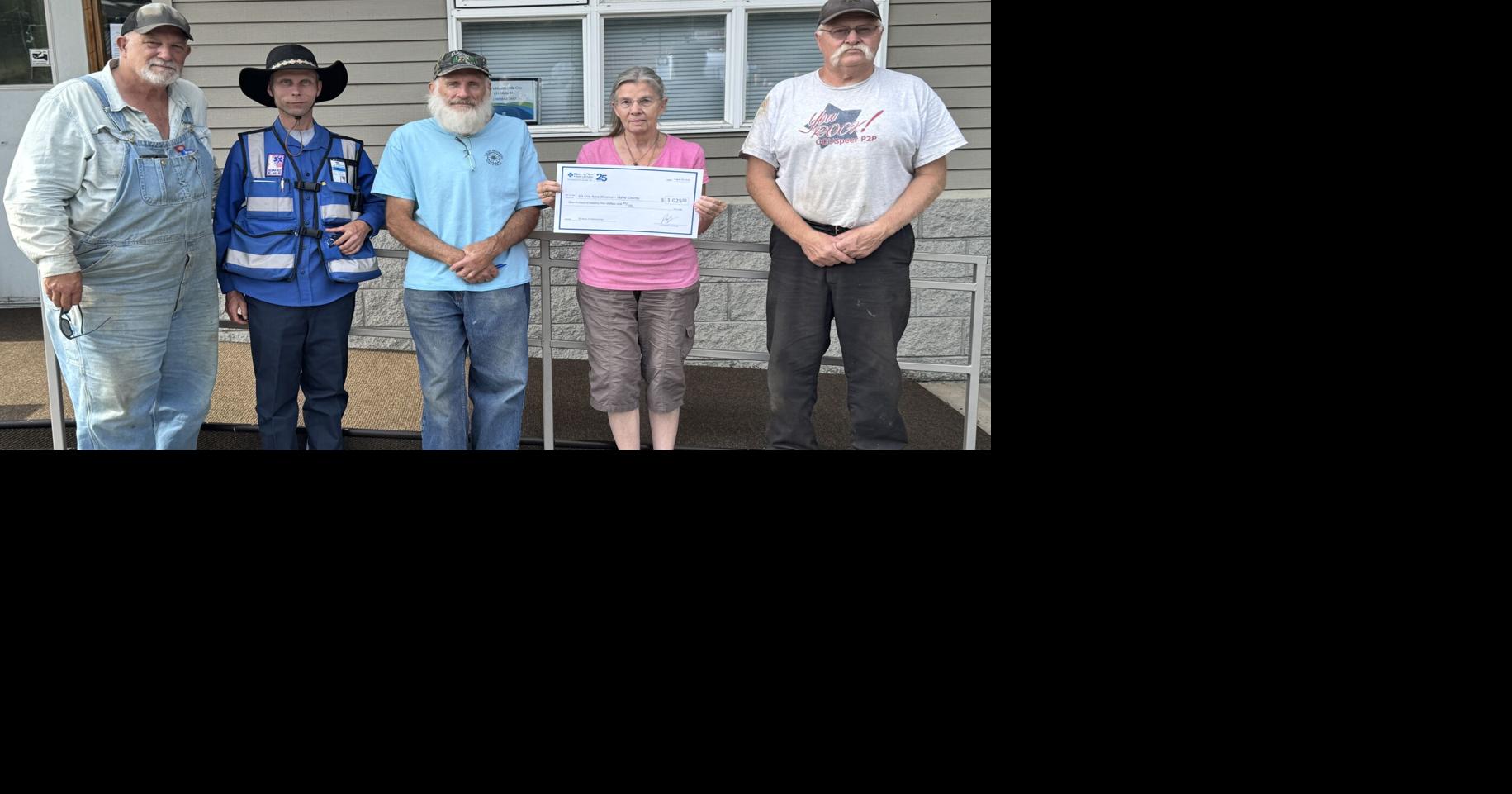 Elk City with a check from the Blue Cross of Idaho Foundation for Health 2026 photo