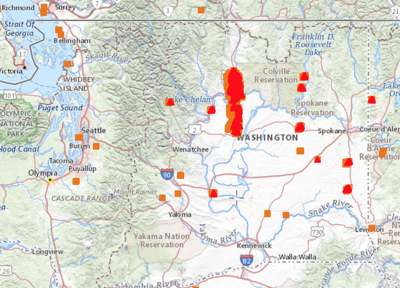 Satellite Maps Show Position Of Extraordinarily Massive Cold Springs Canyon Pearl Hill Fire And How Close It Is To You Columbia Basin Ifiberone Com