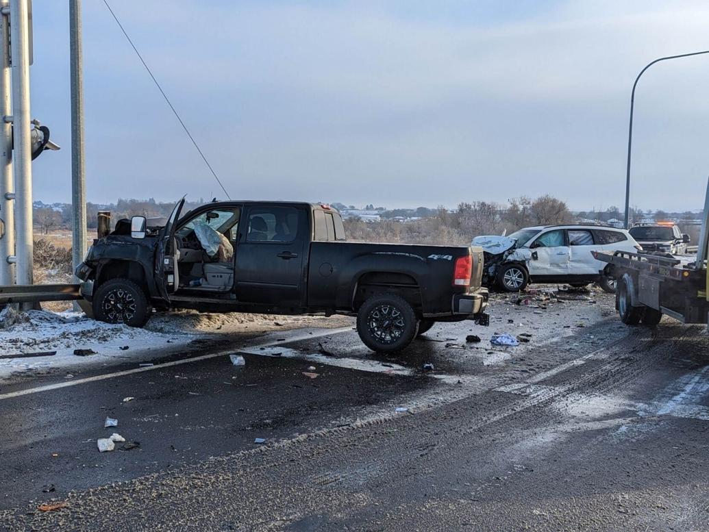 SR 17 back open in Moses Lake; two people hospitalized after headon