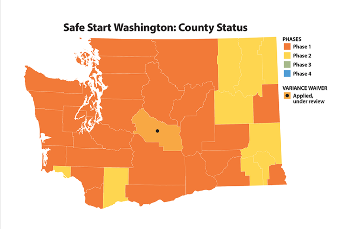 Grant County Washington Map Ninth County Allowed Into Phase 2 As State 'Stonewalls' Grant, Douglas, And  Chelan Counties From Doing The Same | Columbia Basin | Ifiberone.com