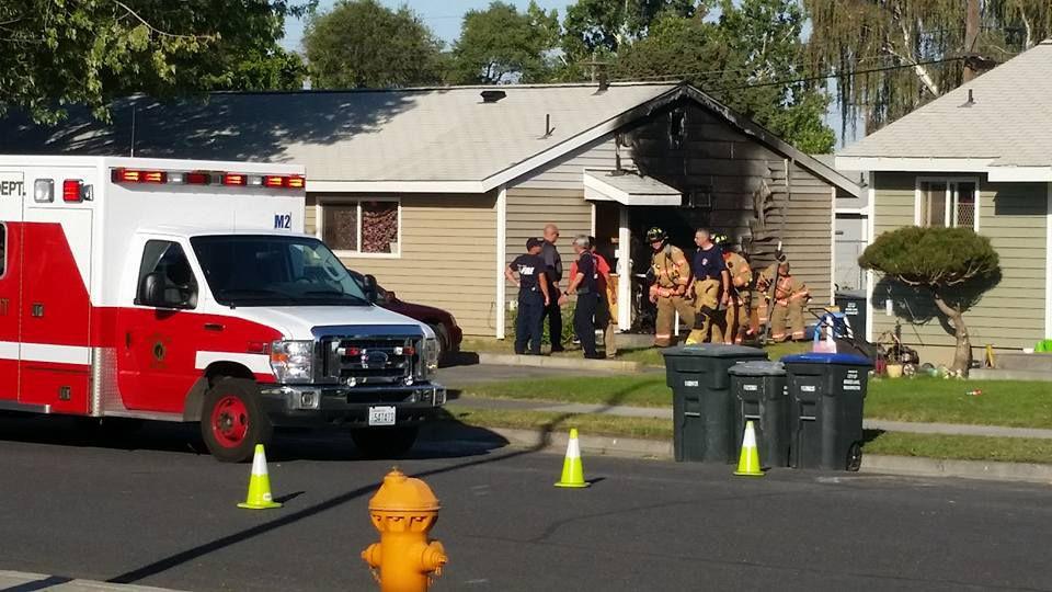 Fire leaves outside of home damaged Thursday in Moses Lake iFIBER ONE