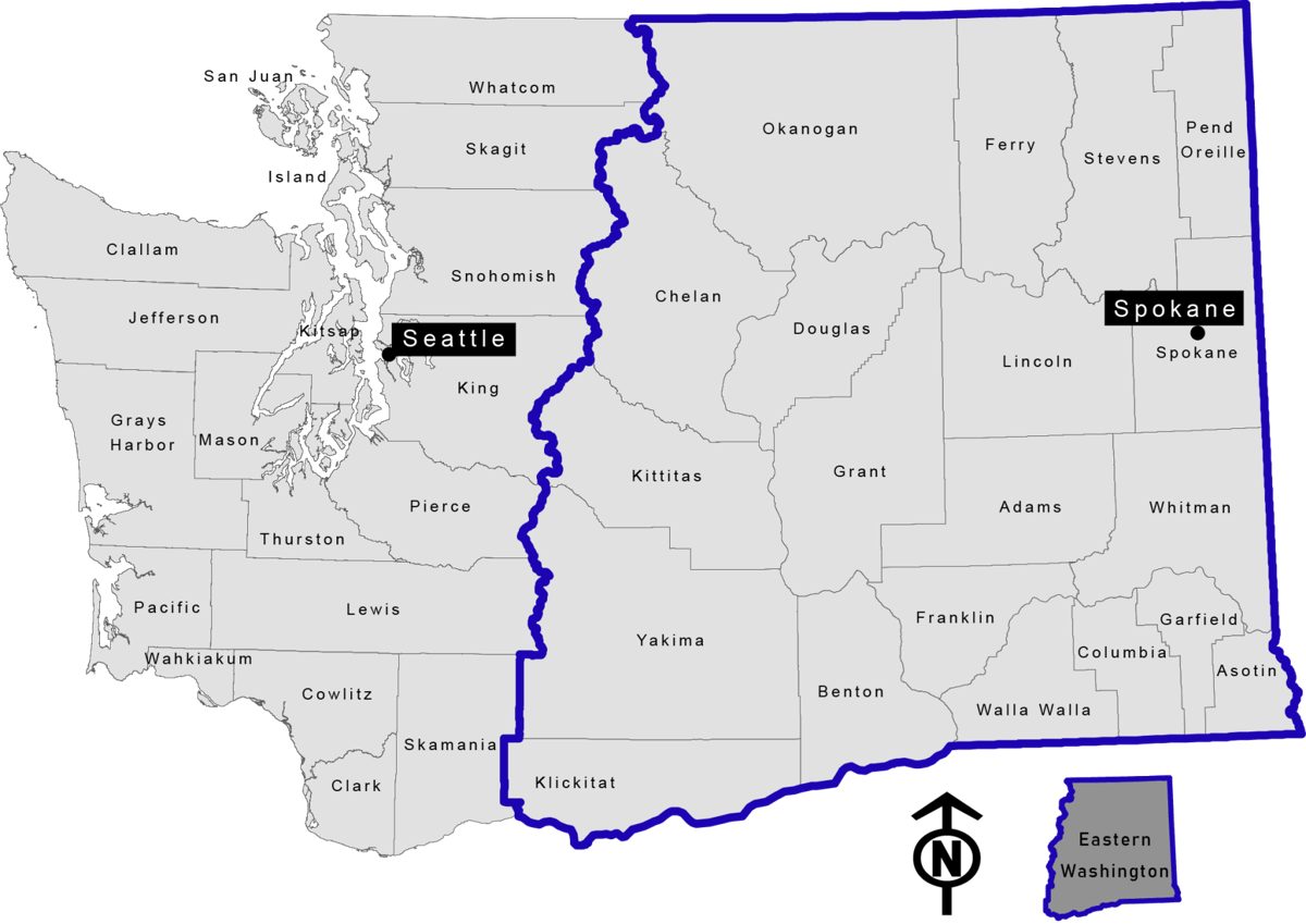 Map Of Eastern Washington Report: Eastern Washington Covid-19 Death Rate More Than Twice That Of Rate  West Of The Cascades | Columbia Basin | Ifiberone.com