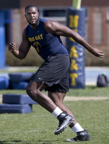 Pro Day for A&T's Brandon Parker