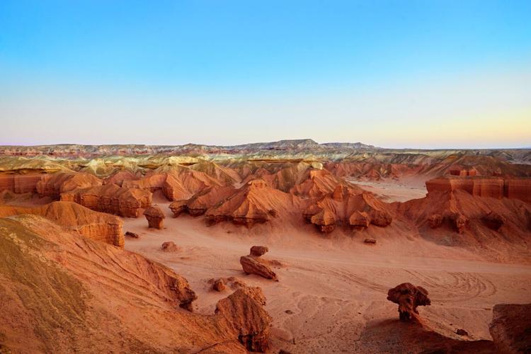 The Curoca hills in the Namibe desert.