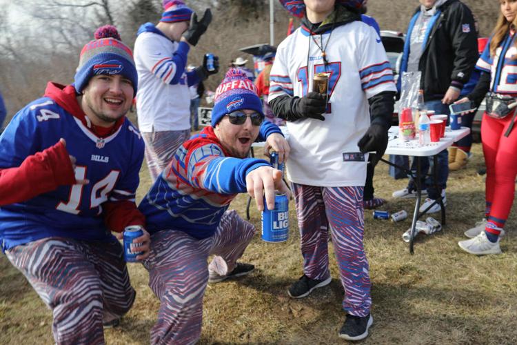 Bills fans tailgating in KC