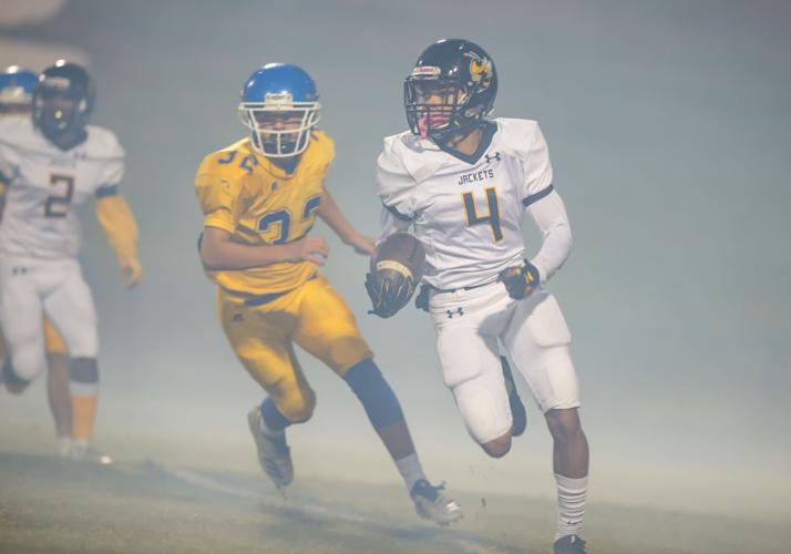 Friday night football action