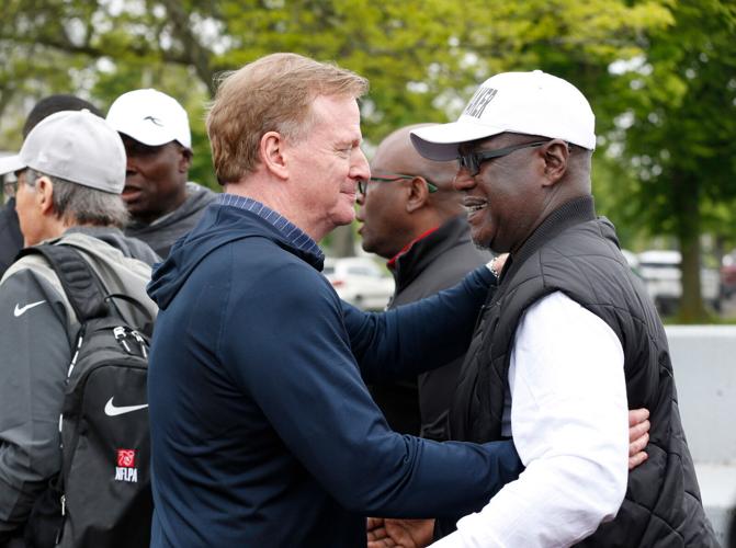 Bills and Sabre alumni volunteer (copy)