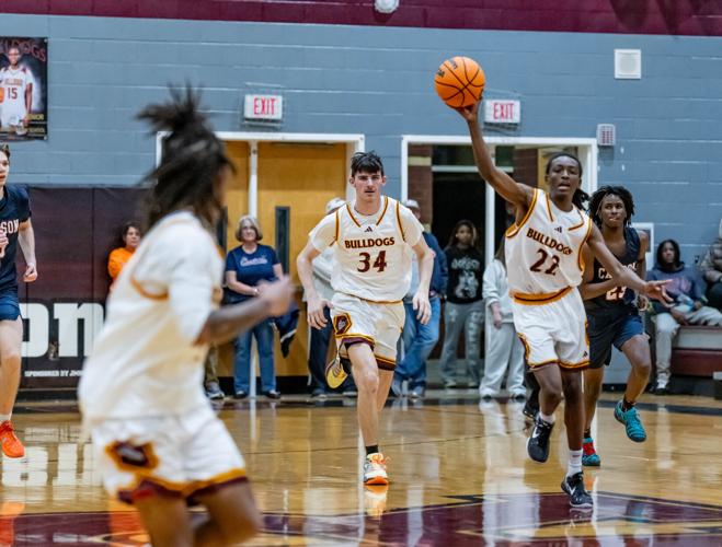 Jay M. Robinson defeated Carson, 75-47.