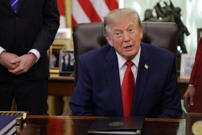US President Donald Trump at the White House in Washington, D.C.