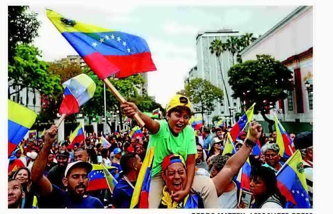 VENEZUELA ERUPTS IN JOY OVER WIN