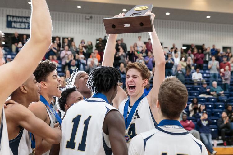 The Concord First Assembly Academy Eagles win the 2019-20 NCISAA Class 3A State Championship.
