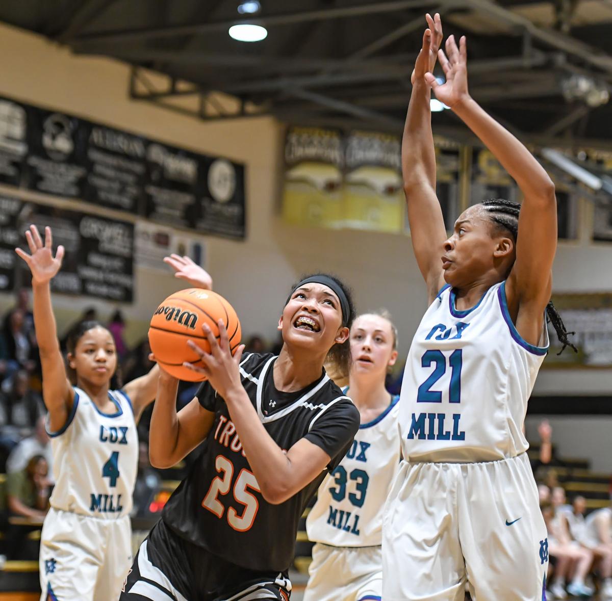 Girls Basketball Chargers Hold Off Trojans To Reach South