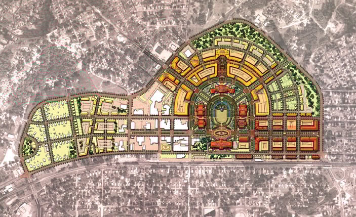 N.C. Research Campus, original plans