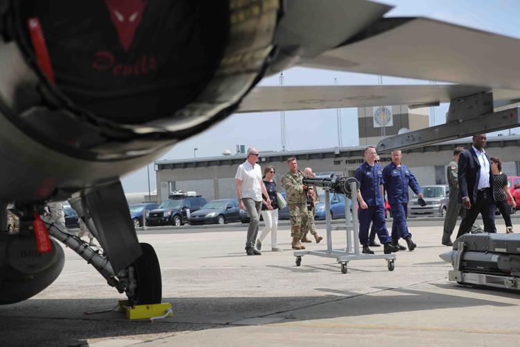 Governor Phil Murphy and U.S. Representative Donald Norcross visits military base