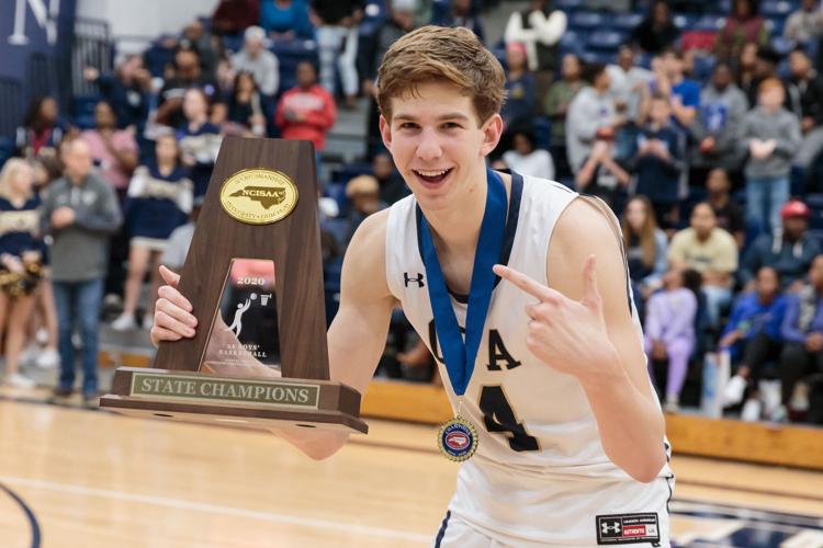 The Concord First Assembly Academy Eagles win the 2019-20 NCISAA Class 3A State Championship.