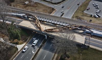 Hickory pedestrian bridge collapse