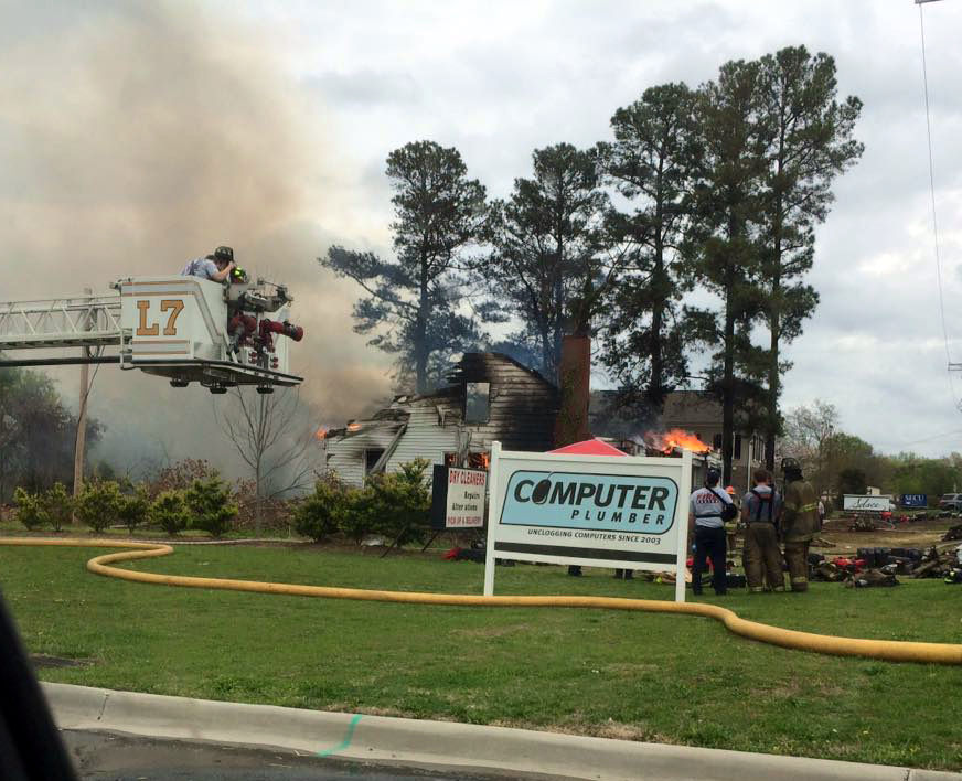 Firefighters train at Poplar Tent Road controlled burn