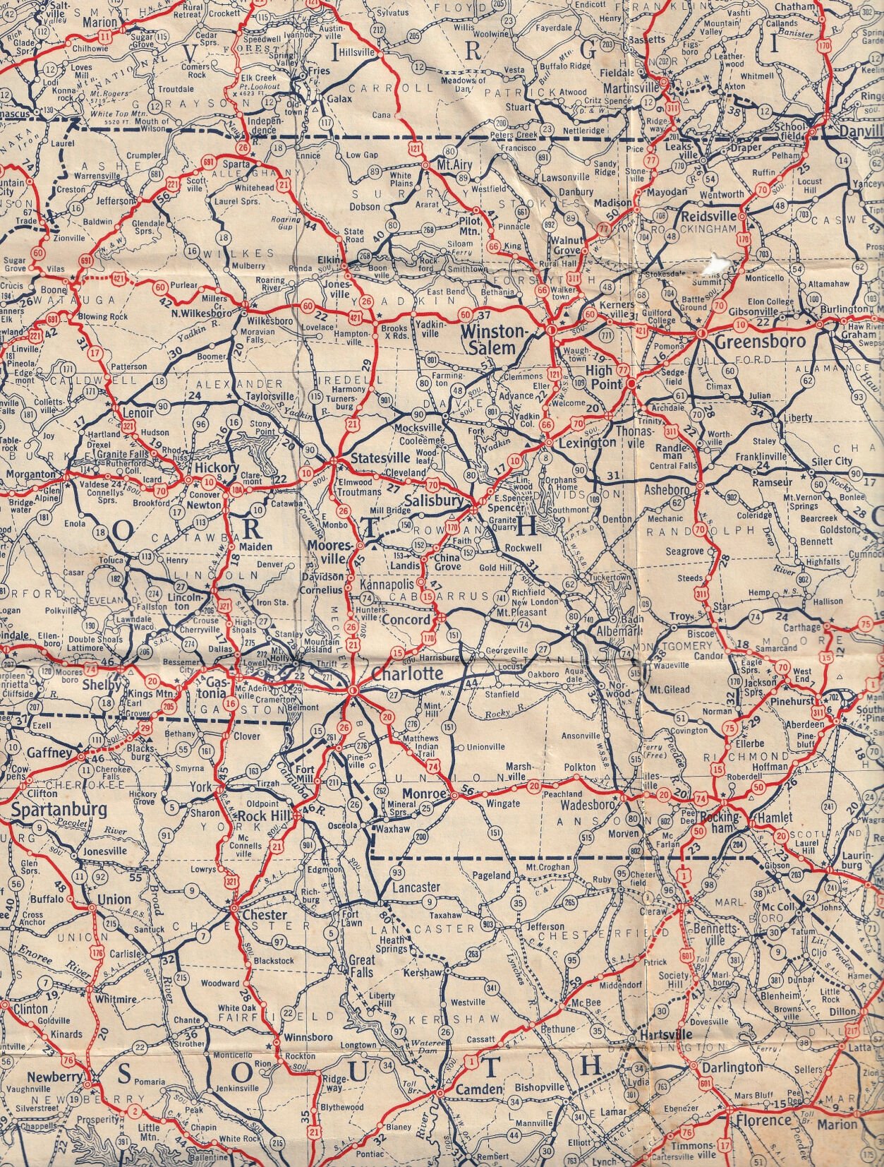 A Look At A North And South Caroliina Road Map From 1931   65ec7509cea89.image 