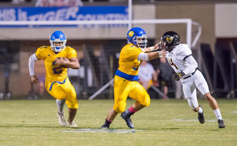 Friday night football action