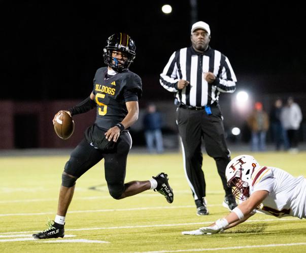 The Red Tornados ended the Bulldogs winning streak in the fourth round of the 2025 NCHSAA Football Championship playoff game 36 - 29.
