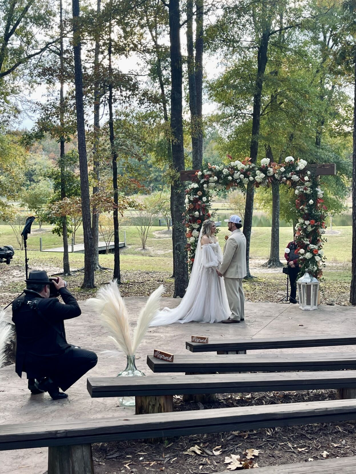 Michael Anderson at daughter's wedding