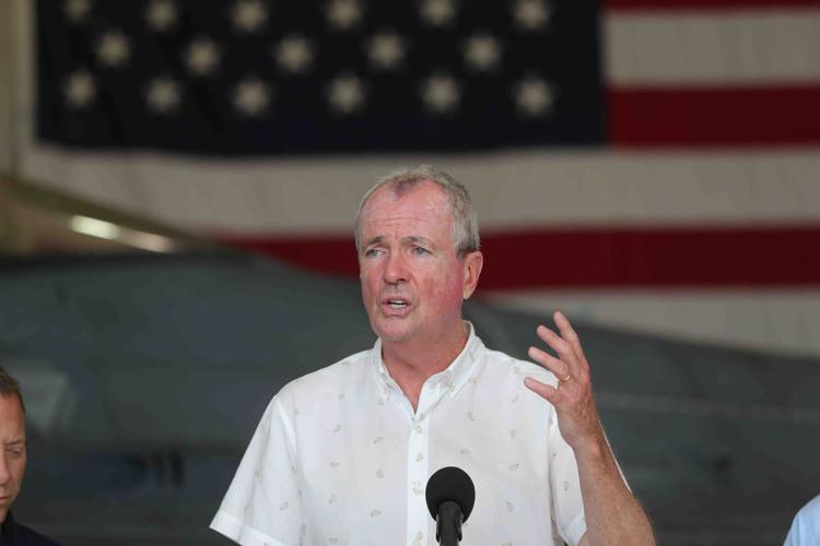 Governor Phil Murphy and U.S. Representative Donald Norcross visits military base