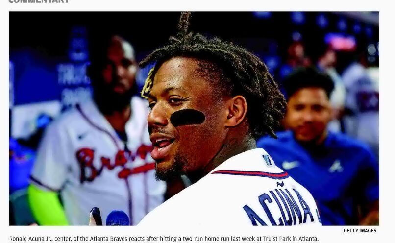 Braves: Ronald Acuna Jr. reacts to hitting hardest ball of MLB season