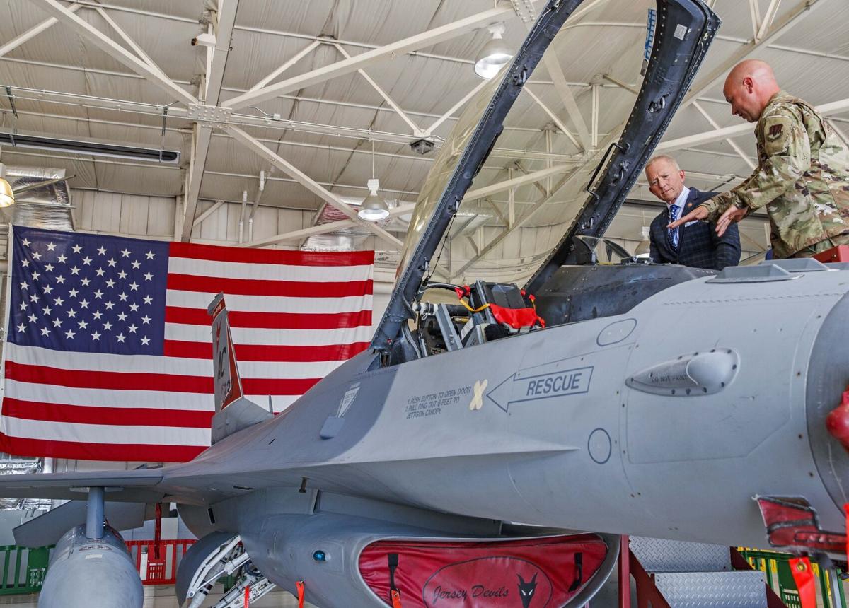 Congressman Jeff Van Drew toured 177th Fighter Wing