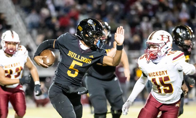 The Red Tornados ended the Bulldogs winning streak in the fourth round of the 2025 NCHSAA Football Championship playoff game 36 - 29.