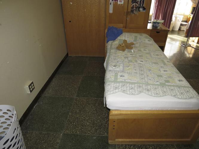 Teddy bear on Reichard's bed Choate