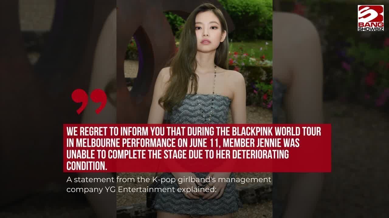 Blackpink star Jennie Kim is recovering after being struck down with a  mystery illness