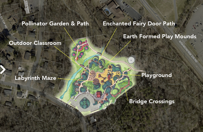 Wilson Street Park design map
