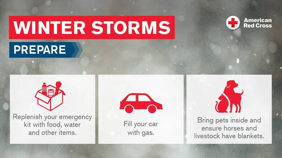 Prepare for winter storm
