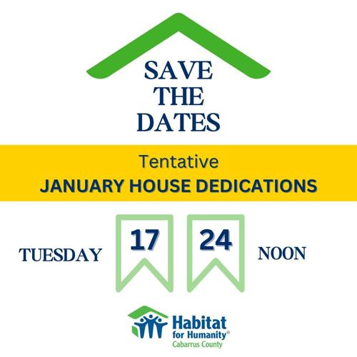 Home Dedications January 2023