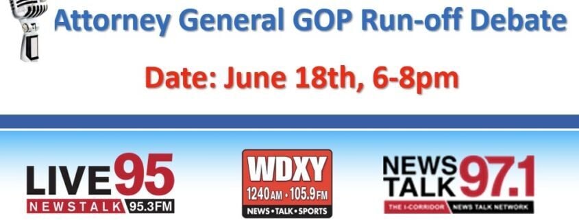 Community Broadcasters Proudly Presents South Carolina Republican Attorney General Runoff Debate