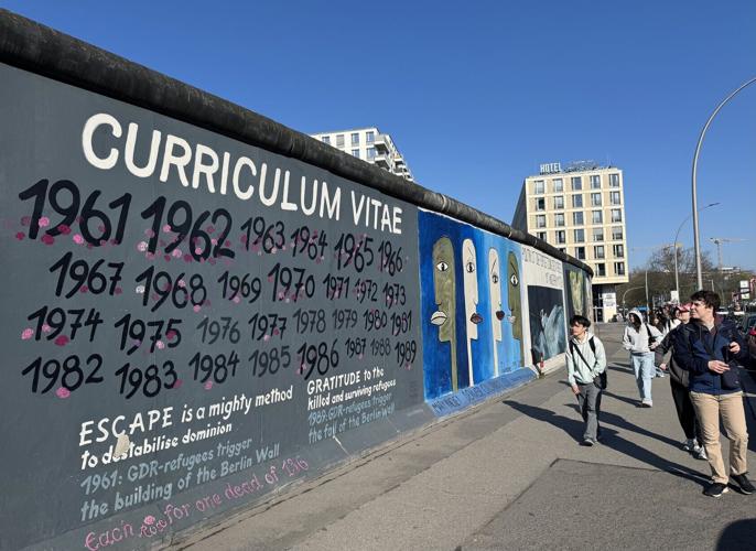 An original stretch of the Berlin Wall is now East Side Gallery, the longest open-air art gallery in the world.