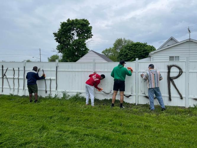 parks racial slur fence