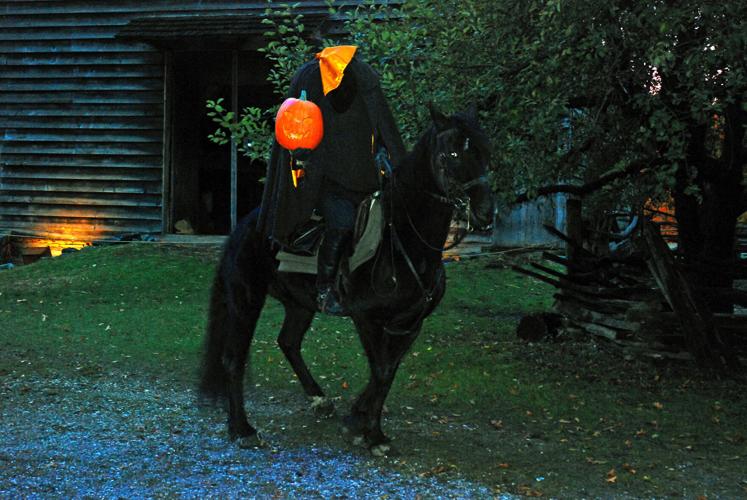 The headless horseman in Sleepy Hollow, New York.