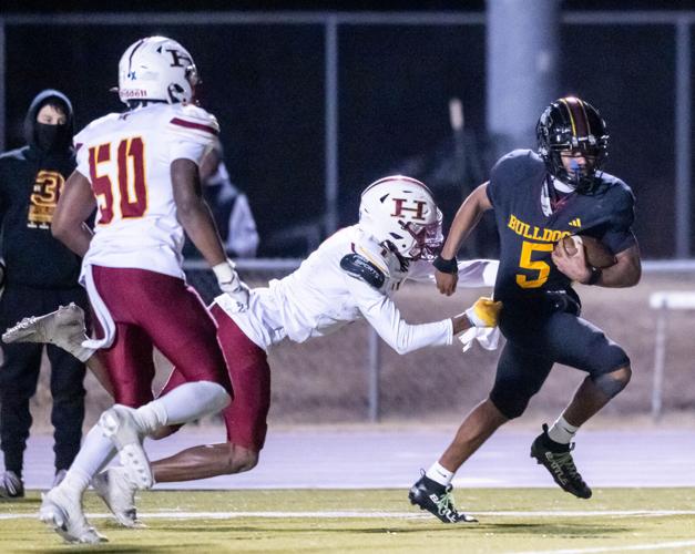 The Red Tornados ended the Bulldogs winning streak in the fourth round of the 2025 NCHSAA Football Championship playoff game 36 - 29.