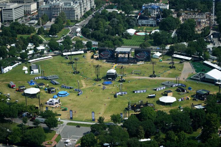 FILE PHOTO: Preparations ahead of the UFC Freedom 250 fights, at the White House