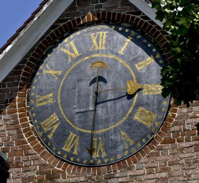 1791 clock at Home Moravian Church