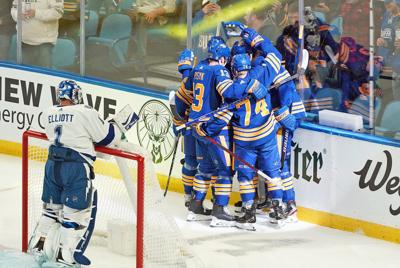 Buffalo Sabres take on the Stanley Cup champions Tampa Bay Lightning